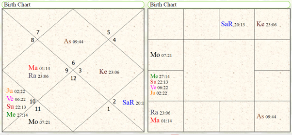 Astrological yoga's for study in Agriculture sciences 