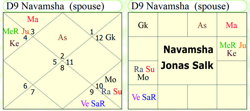 Navamsha Dr. Jonas Salk Trikona Dasha 